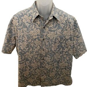 COOKE STREET Honolulu Reverse Print Aloha Hawaiian Shirt Men XL